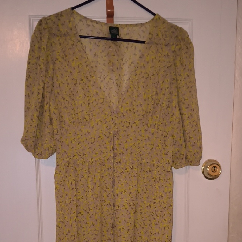 Wild Fable | Mustard Floral Maxi Dress